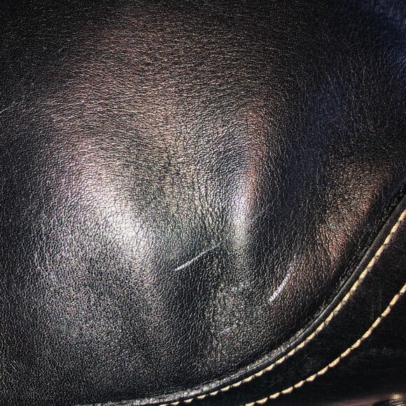 Vintage Coach Soho 5570 Large Carry All Bag Black Y2K Contrast Stitch Buckle - Picture 6 of 14